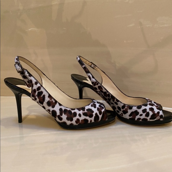 Jimmy Choo heel “Alexis” leopard print hair on hide pony - Picture 3 of 6
